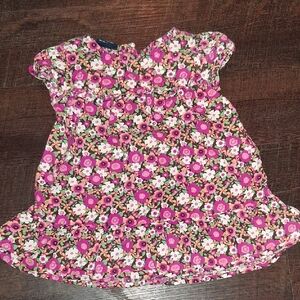 Vintage Faded Glory Vibrant Floral Baby Dress